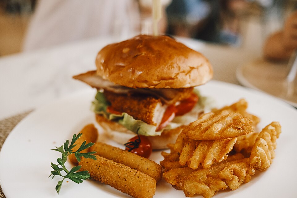 [BAR-BUR-CHICKEN-BUFFALO] Buffalo Chicken Burger